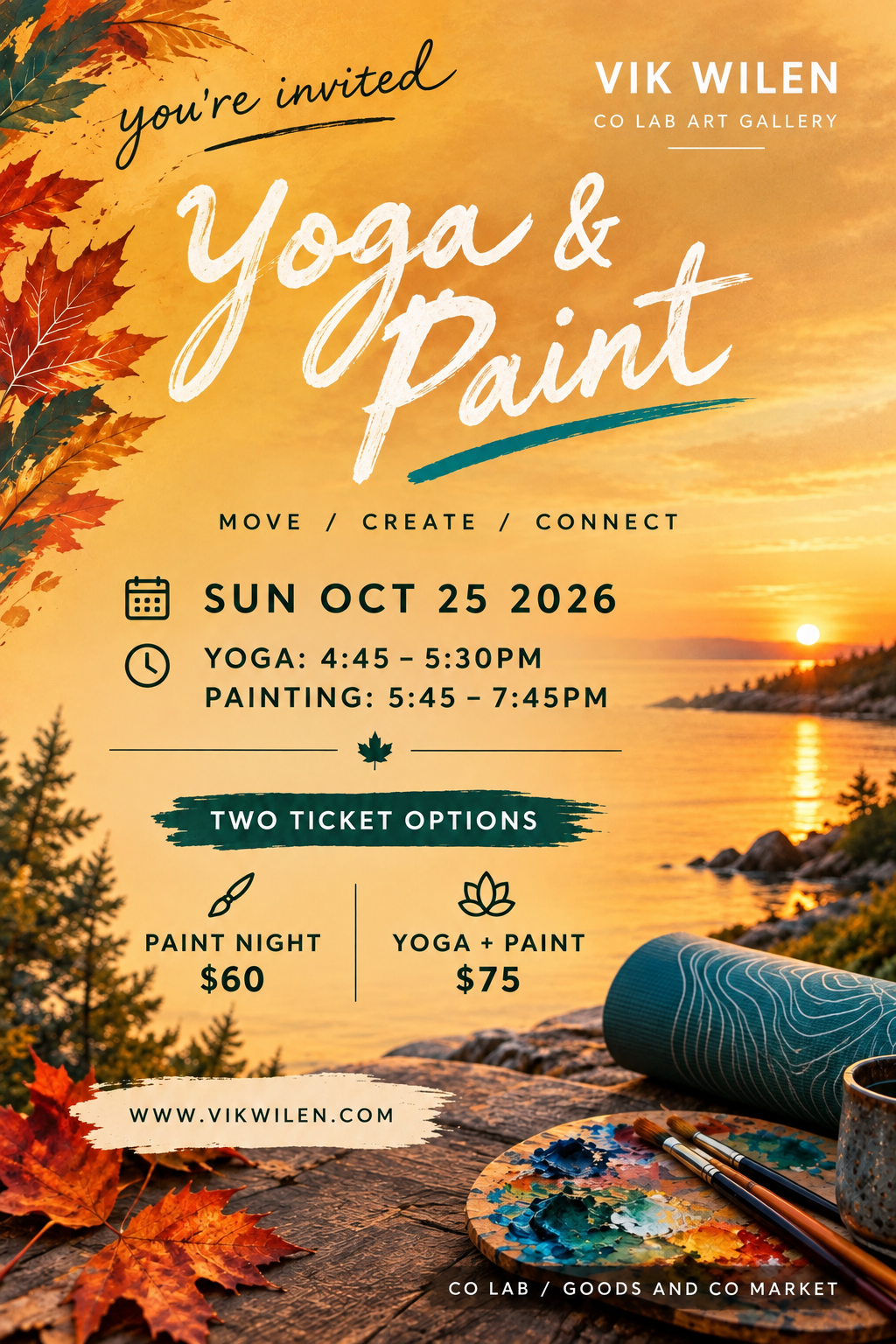 Yoga & Paint - SUN OCT 25