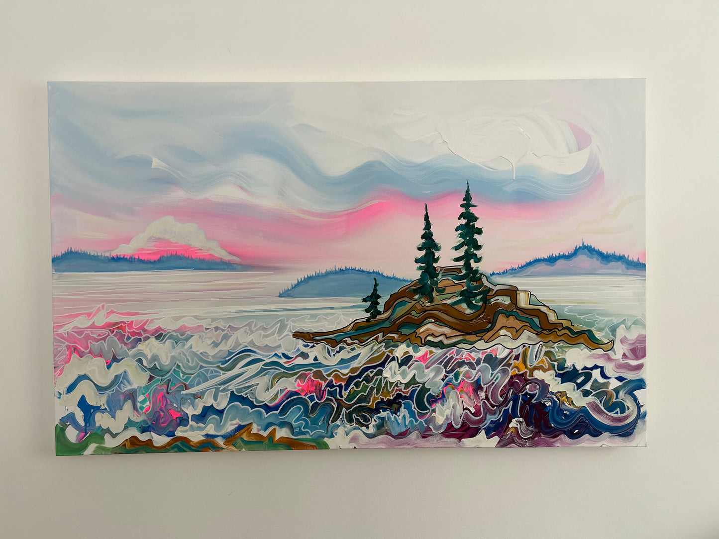 Where the Sky Dripped - 48x30” ORIGINAL