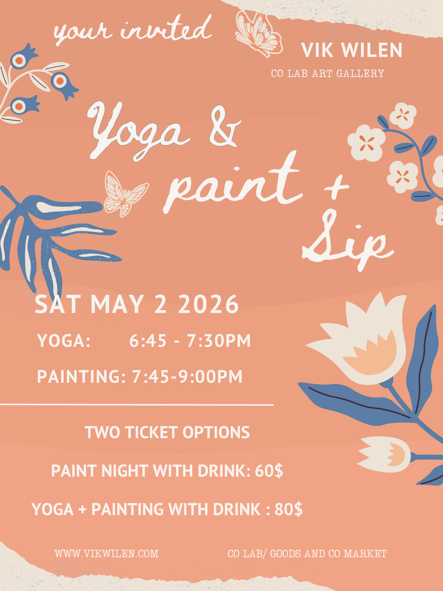 Yoga & Paint + Sip!