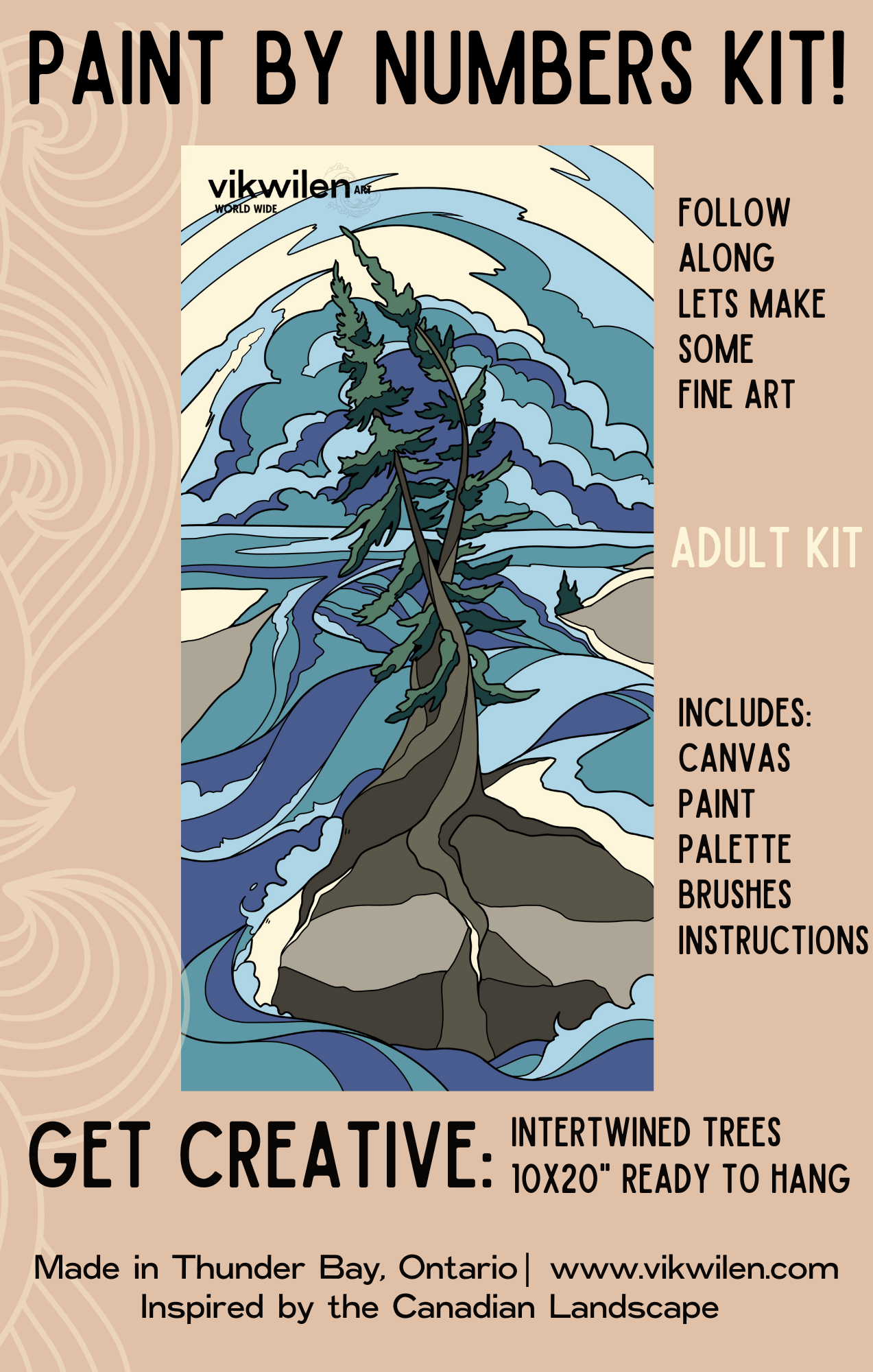 INTERTWINED Paint by Numbers Kit