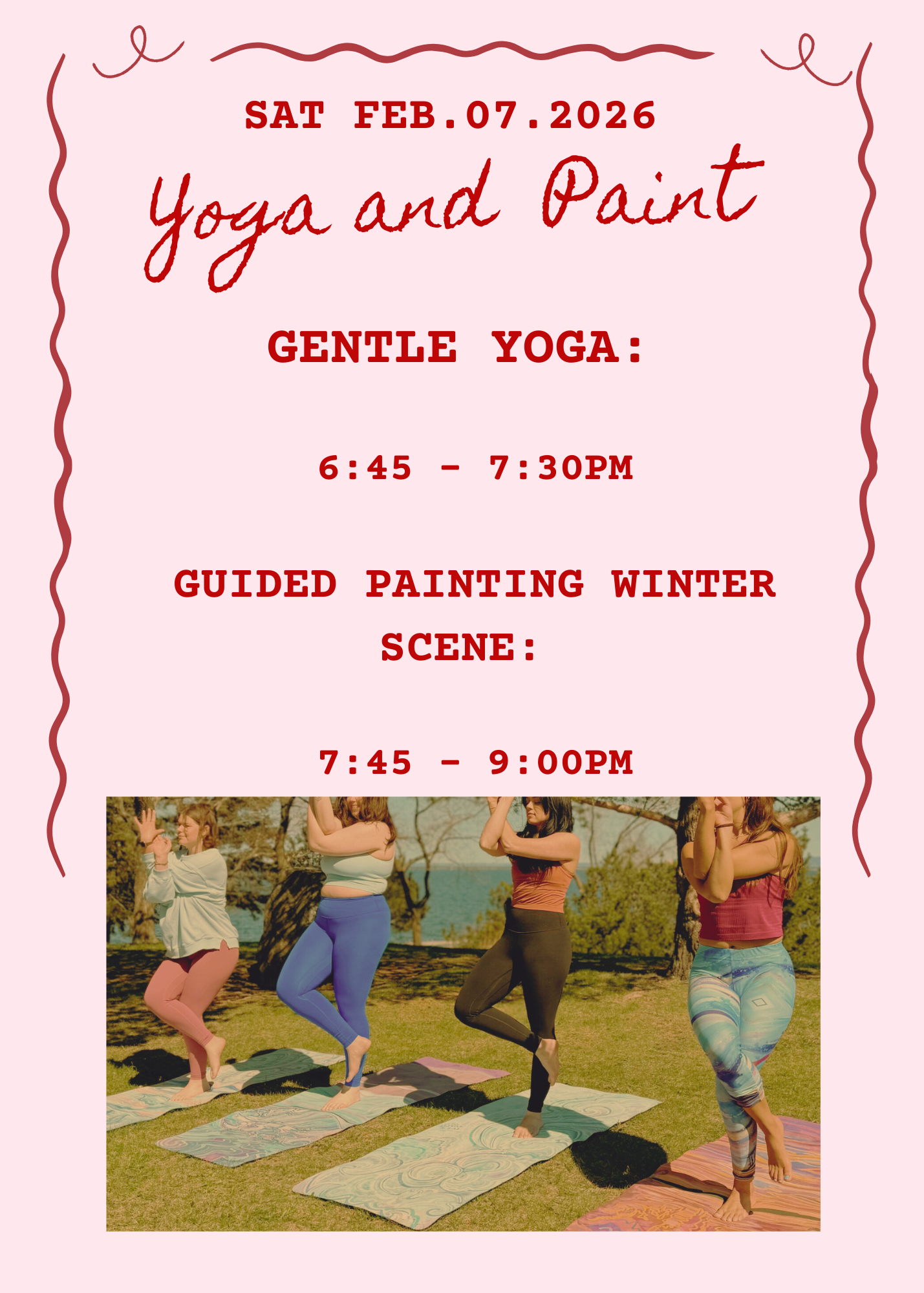 Yoga & Paint Night! Sat, February 7th