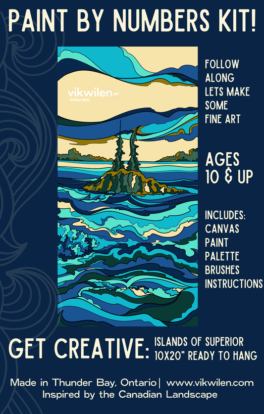 Indigo Islands Paint by Numbers Kit