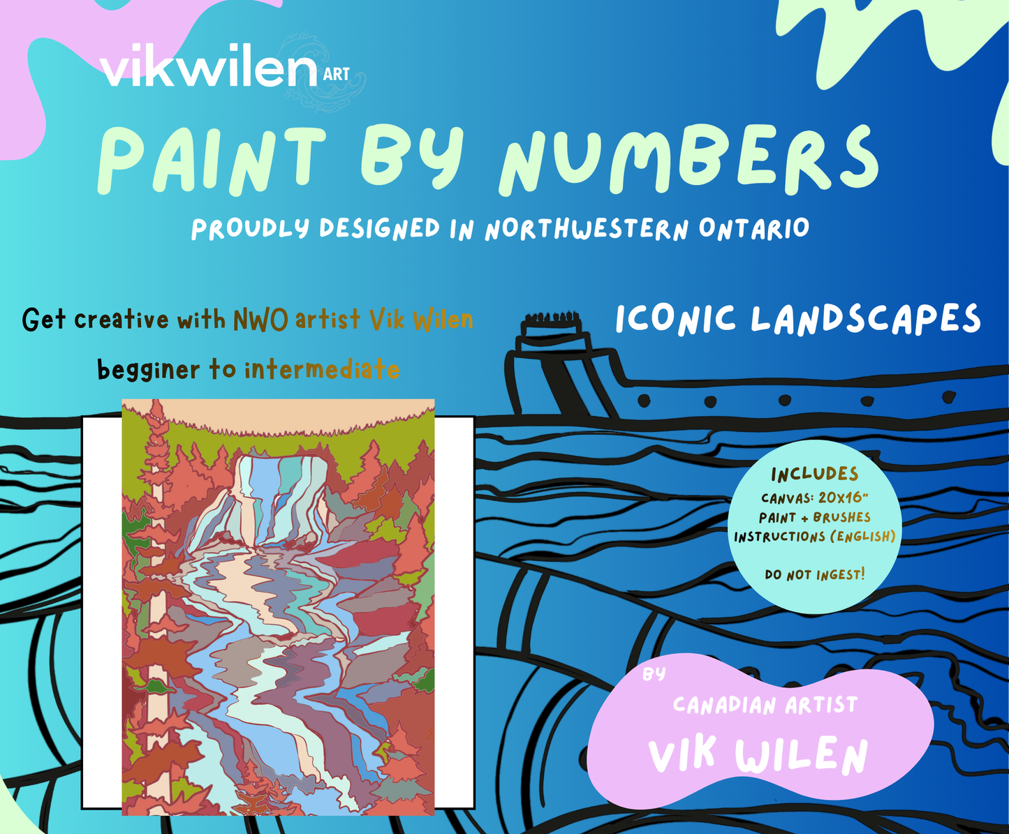 Paint by Numbers - Silver Falls