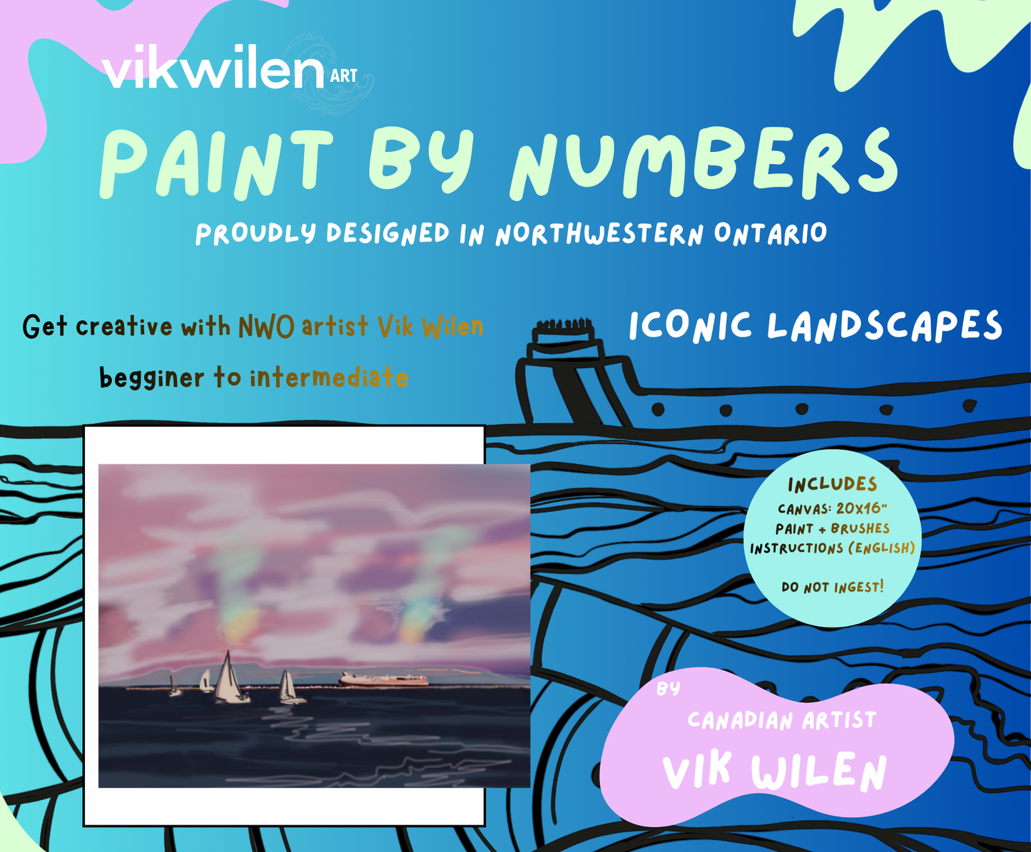 Paint by Numbers - Racing Rainbows