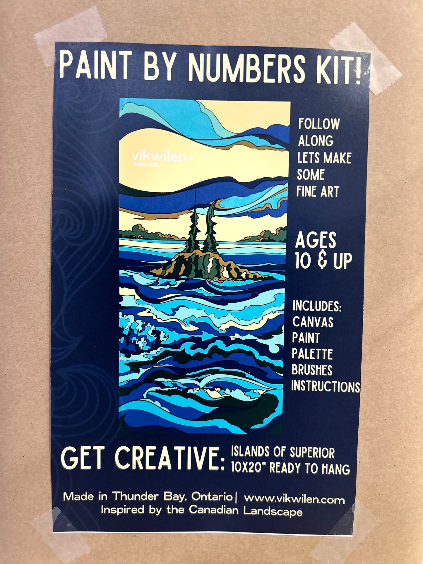 Indigo Islands Paint by Numbers Kit