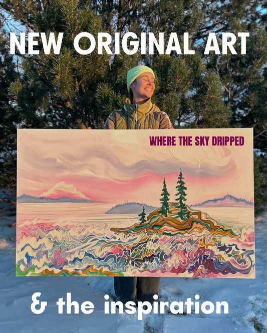Where the Sky Dripped - 48x30” ORIGINAL